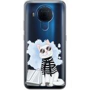 Прозрачный чехол BoxFace Nokia 5.4 Cat Style