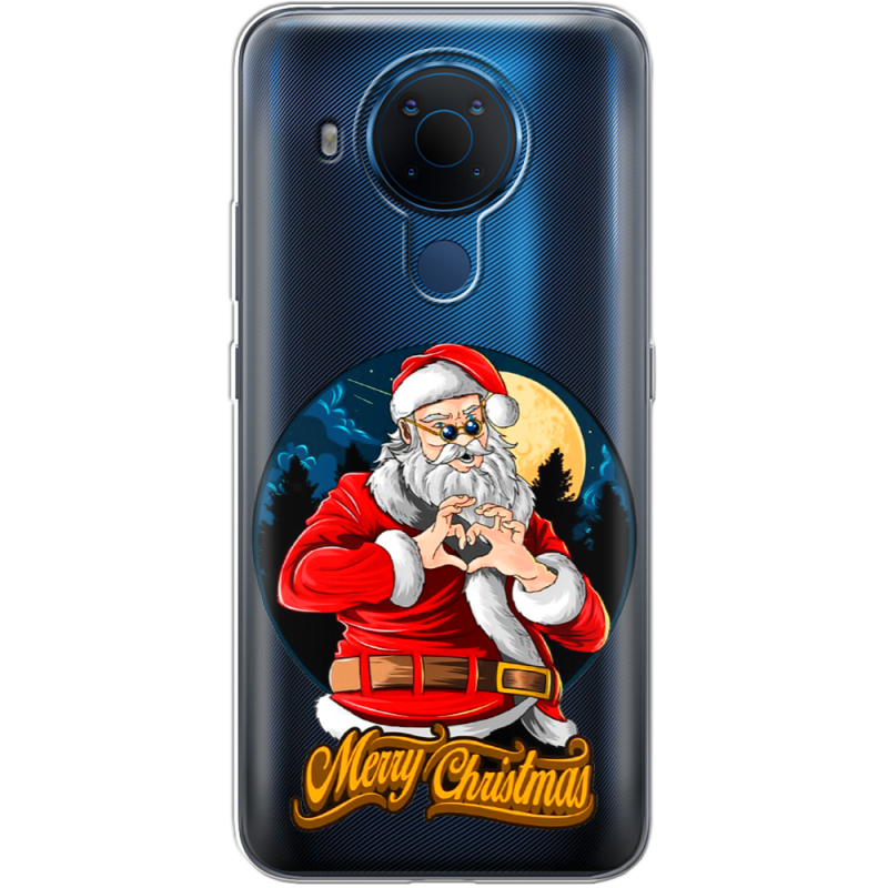 Прозрачный чехол BoxFace Nokia 5.4 Cool Santa