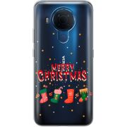 Прозрачный чехол BoxFace Nokia 5.4 Merry Christmas