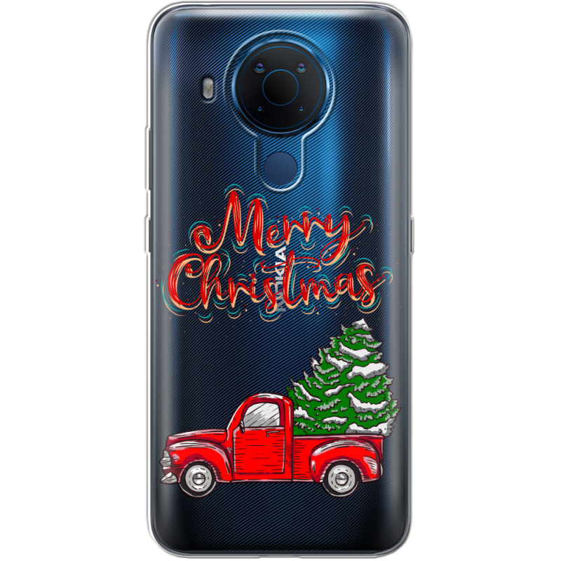 Прозрачный чехол BoxFace Nokia 5.4 Holiday Car