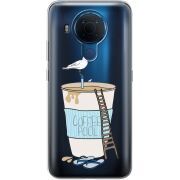 Прозрачный чехол BoxFace Nokia 5.4 Segull in Cofee Pool