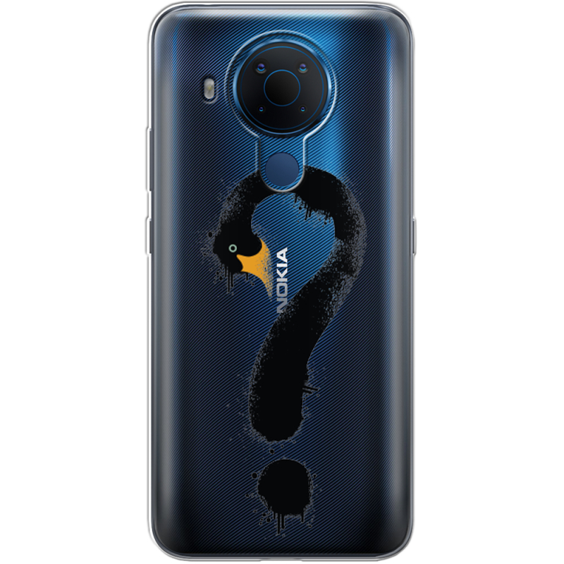 Прозрачный чехол BoxFace Nokia 5.4 Swan question
