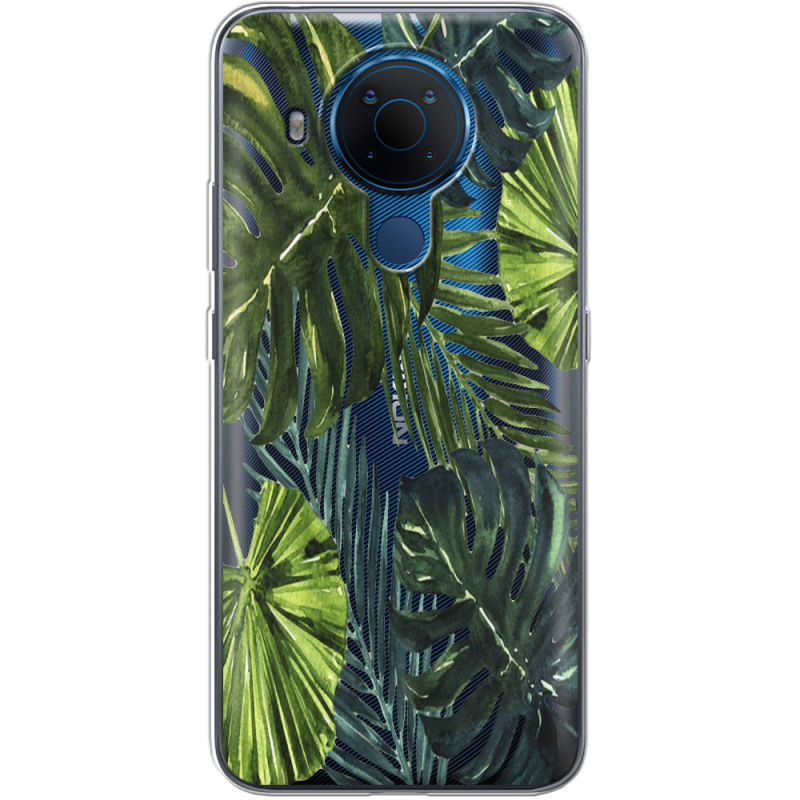 Прозрачный чехол BoxFace Nokia 5.4 Palm Tree