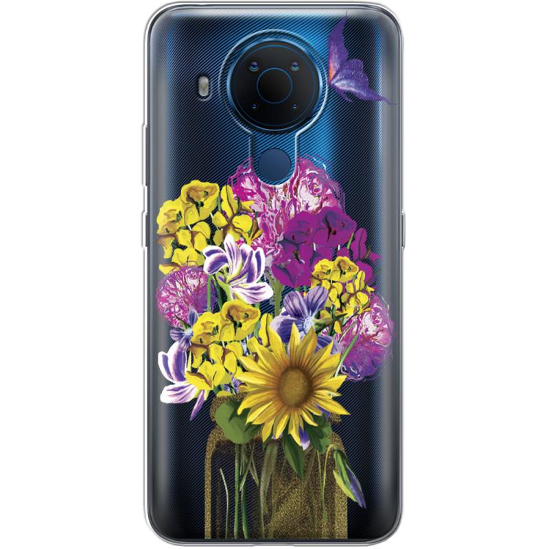 Прозрачный чехол BoxFace Nokia 5.4 My Bouquet