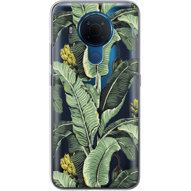 Прозрачный чехол BoxFace Nokia 5.4 Banana Leaves