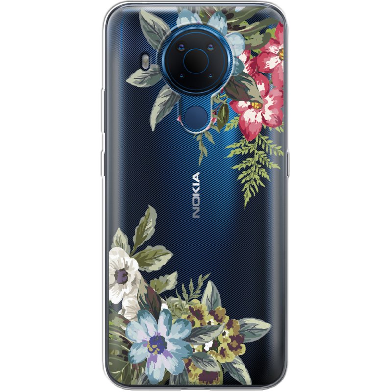 Прозрачный чехол BoxFace Nokia 5.4 Floral