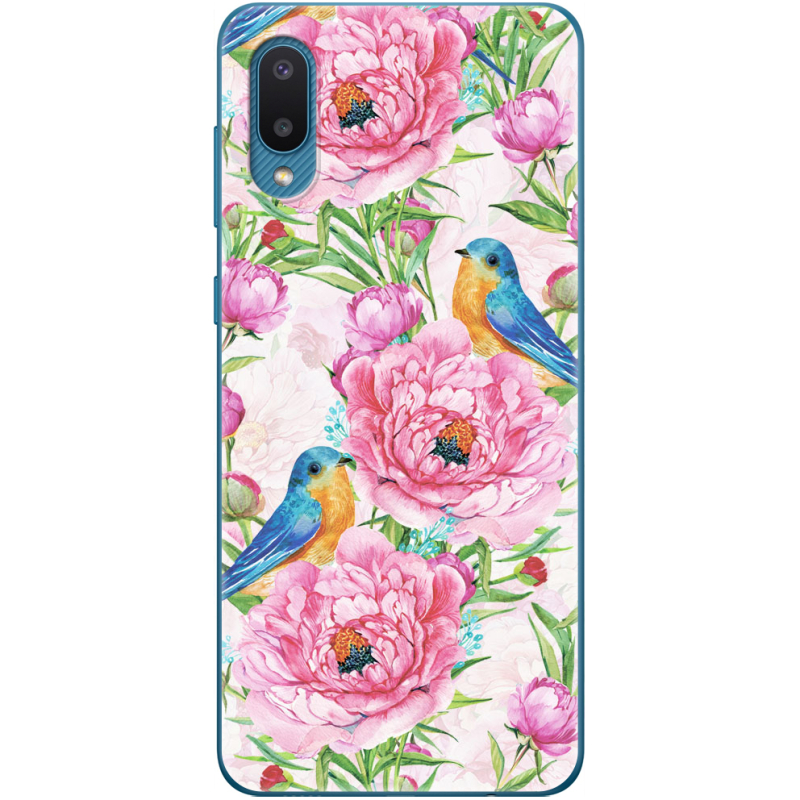 Чехол BoxFace Samsung A022 Galaxy A02 Birds and Flowers