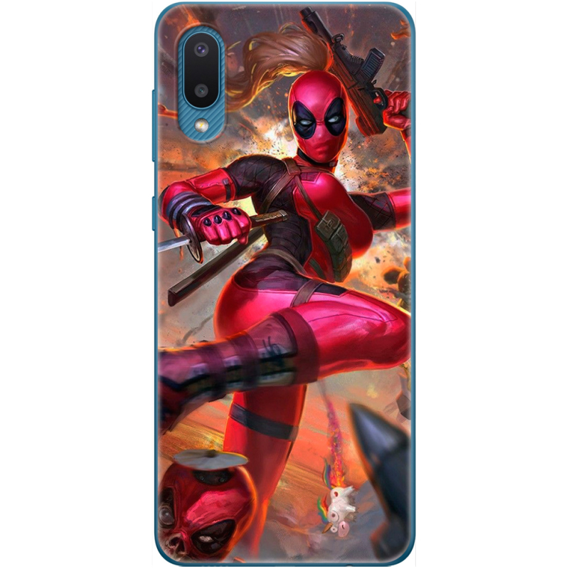 Чехол BoxFace Samsung A022 Galaxy A02 Woman Deadpool