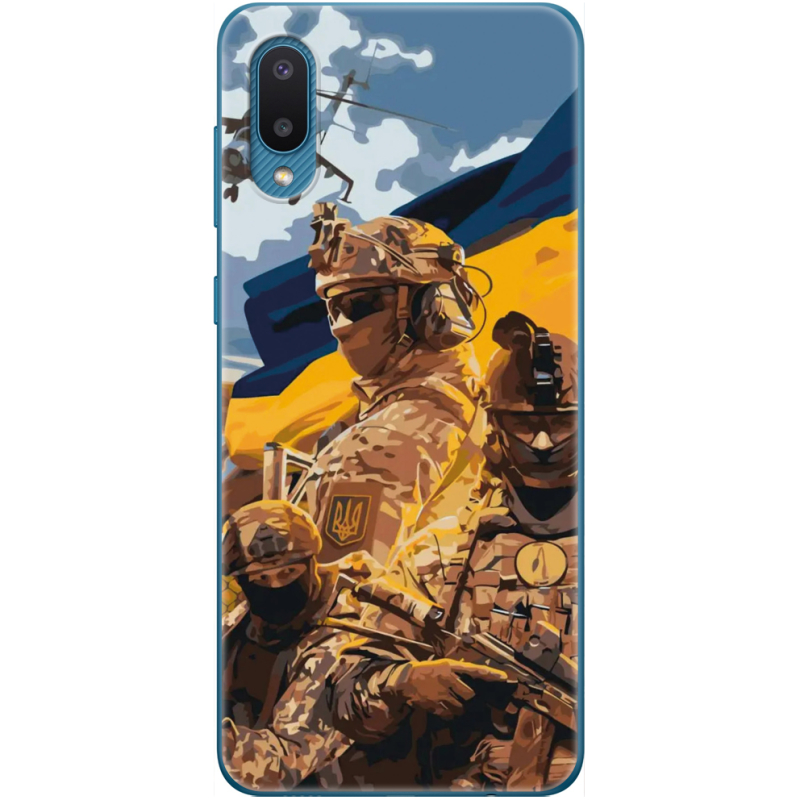 Чехол BoxFace Samsung A022 Galaxy A02 Воїни ЗСУ