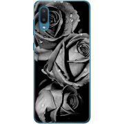 Чехол BoxFace Samsung A022 Galaxy A02 Black and White Roses