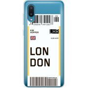 Прозрачный чехол BoxFace Samsung A022 Galaxy A02 Ticket London