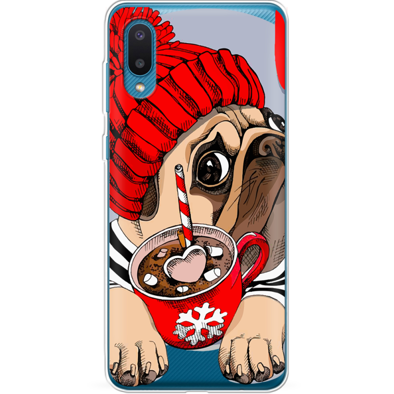 Прозрачный чехол BoxFace Samsung A022 Galaxy A02 Winter Puggy