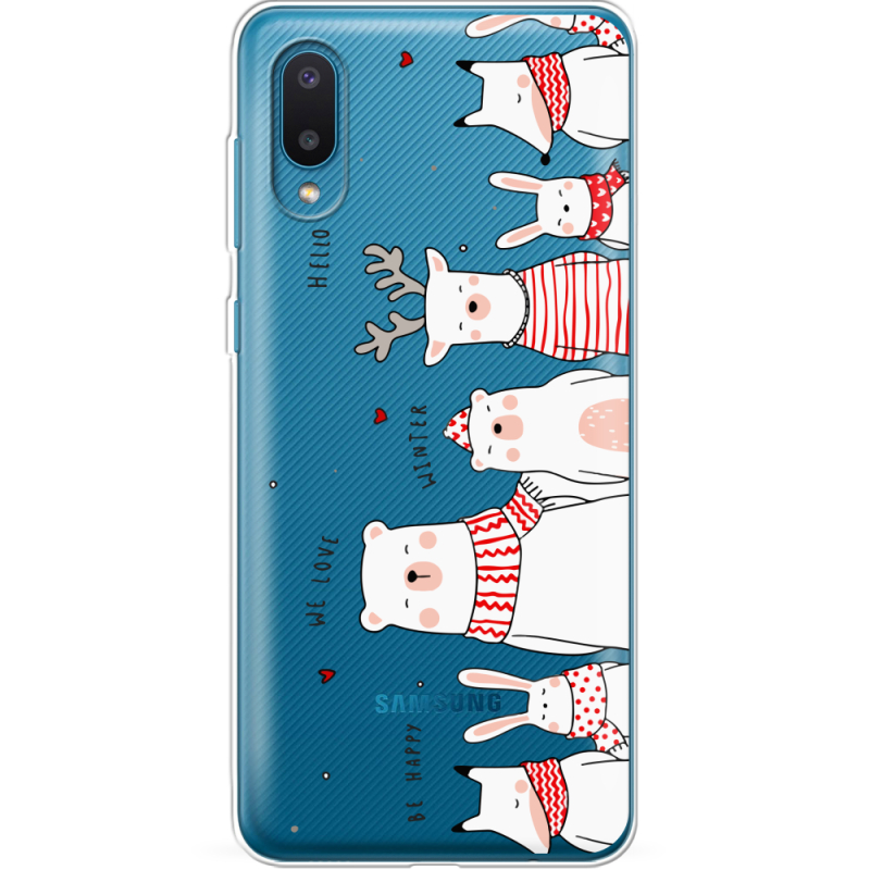 Прозрачный чехол BoxFace Samsung A022 Galaxy A02 The Friendly Beasts