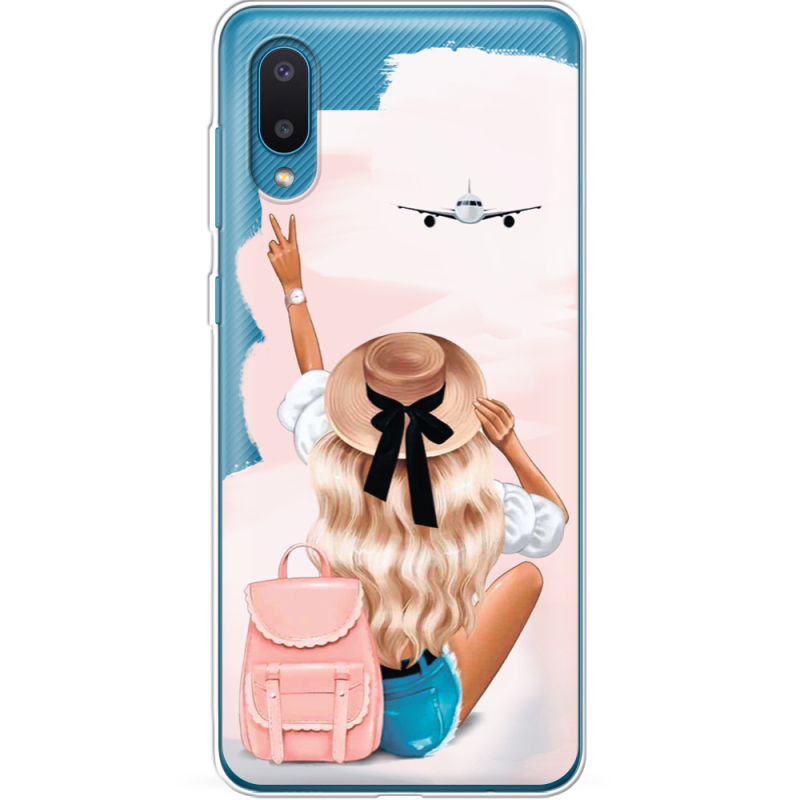 Прозрачный чехол BoxFace Samsung A022 Galaxy A02 Travel Girl