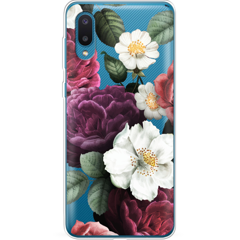Прозрачный чехол BoxFace Samsung A022 Galaxy A02 Floral Dark Dreams