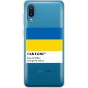 Прозрачный чехол BoxFace Samsung A022 Galaxy A02 Pantone вільний синій