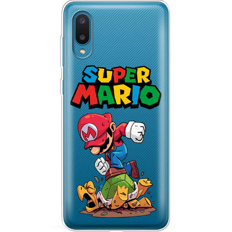 Прозрачный чехол BoxFace Samsung A022 Galaxy A02 Super Mario