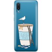 Прозрачный чехол BoxFace Samsung A022 Galaxy A02 Segull in Cofee Pool