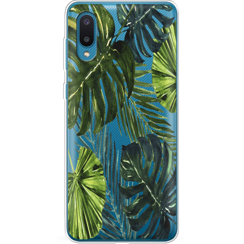 Прозрачный чехол BoxFace Samsung A022 Galaxy A02 Palm Tree