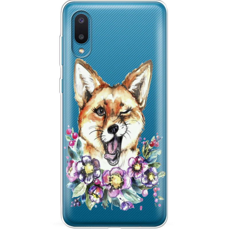 Прозрачный чехол BoxFace Samsung A022 Galaxy A02 Winking Fox