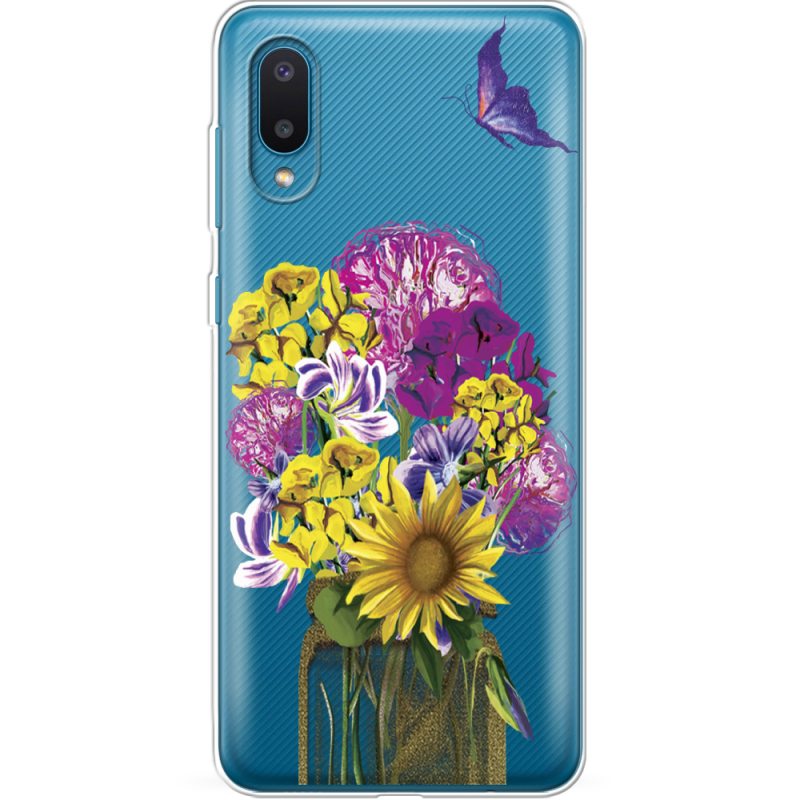 Прозрачный чехол BoxFace Samsung A022 Galaxy A02 My Bouquet