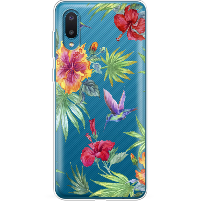 Прозрачный чехол BoxFace Samsung A022 Galaxy A02 Tropical