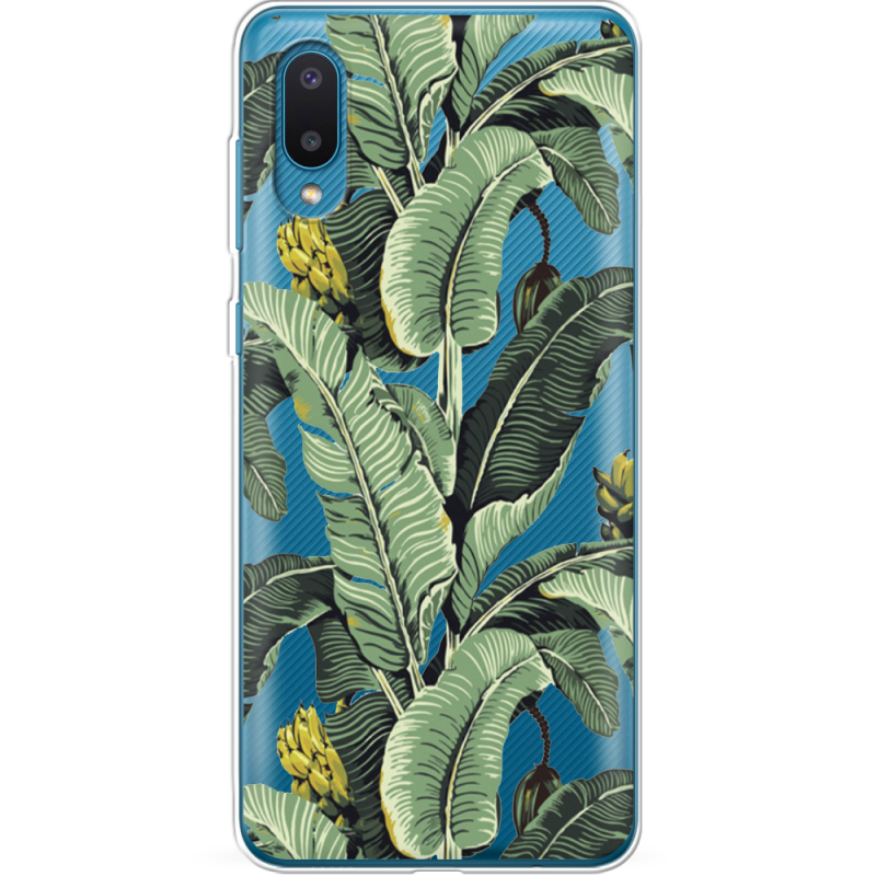 Прозрачный чехол BoxFace Samsung A022 Galaxy A02 Banana Leaves