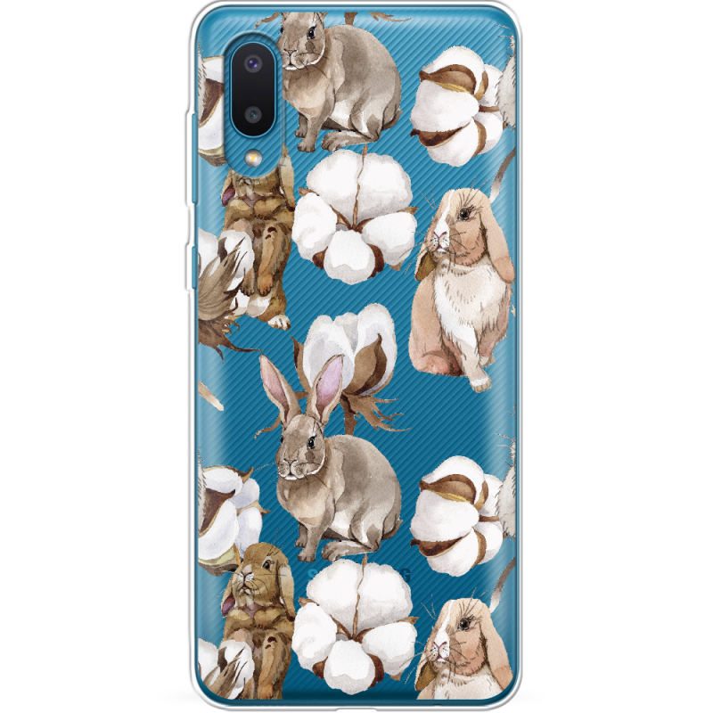 Прозрачный чехол BoxFace Samsung A022 Galaxy A02 Cotton and Rabbits