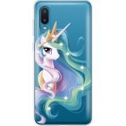Чехол со стразами Samsung A022 Galaxy A02 Unicorn Queen