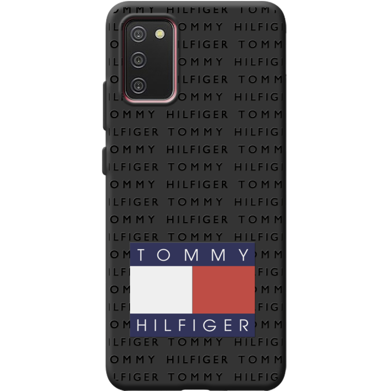 Черный чехол BoxFace Samsung A025 Galaxy A02S Tommy Print