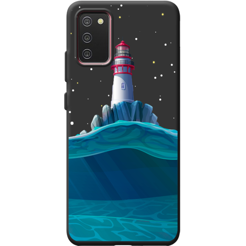 Черный чехол BoxFace Samsung A025 Galaxy A02S Lighthouse