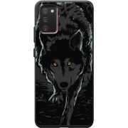 Черный чехол BoxFace Samsung A025 Galaxy A02S Wolf