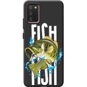 Черный чехол BoxFace Samsung A025 Galaxy A02S Fish