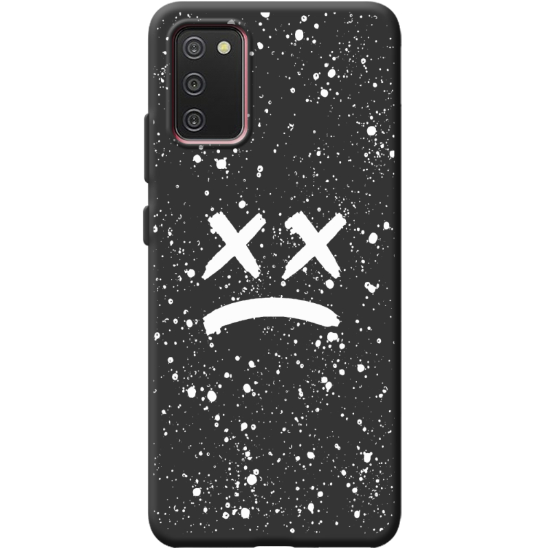 Черный чехол BoxFace Samsung A025 Galaxy A02S Sad Way