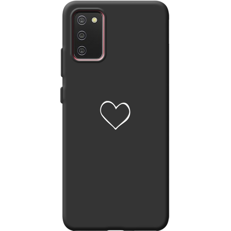 Черный чехол BoxFace Samsung A025 Galaxy A02S My Heart