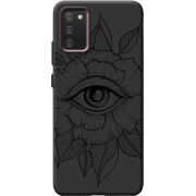 Черный чехол BoxFace Samsung A025 Galaxy A02S Eye