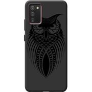 Черный чехол BoxFace Samsung A025 Galaxy A02S Owl