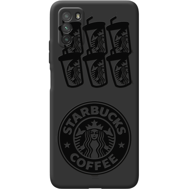 Черный чехол BoxFace Poco M3 Black Coffee