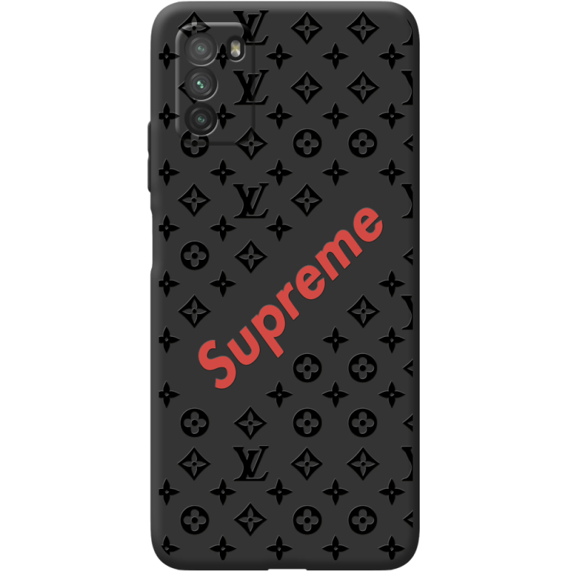 Черный чехол BoxFace Poco M3 Style S