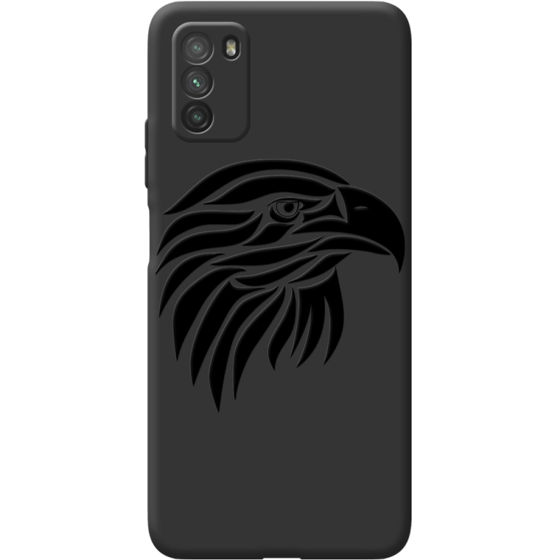 Черный чехол BoxFace Poco M3 Eagle