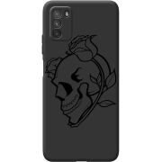 Черный чехол BoxFace Poco M3 Skull and Roses