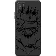 Черный чехол BoxFace Poco M3 Bear King