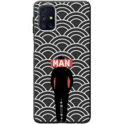 Черный чехол BoxFace Samsung M317 Galaxy M31s Man Pattern