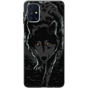 Черный чехол BoxFace Samsung M317 Galaxy M31s Wolf