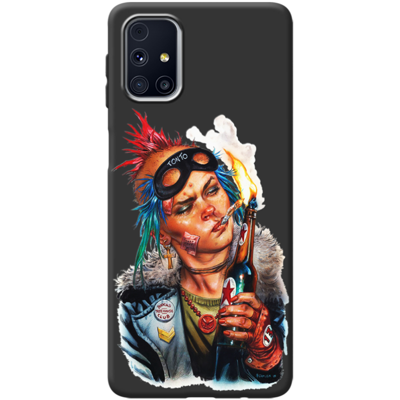 Черный чехол BoxFace Samsung M317 Galaxy M31s Tanker Girl