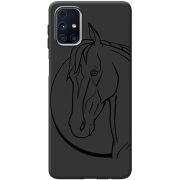 Черный чехол BoxFace Samsung M317 Galaxy M31s Horse