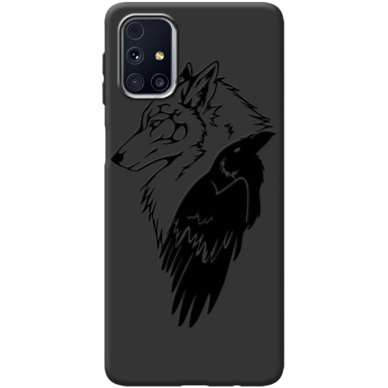 Черный чехол BoxFace Samsung M317 Galaxy M31s Wolf and Raven