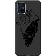 Черный чехол BoxFace Samsung M317 Galaxy M31s Wolf and Raven