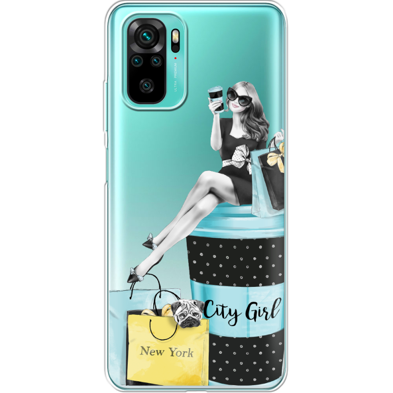 Прозрачный чехол BoxFace Xiaomi Redmi Note 10/ Note 10S City Girl