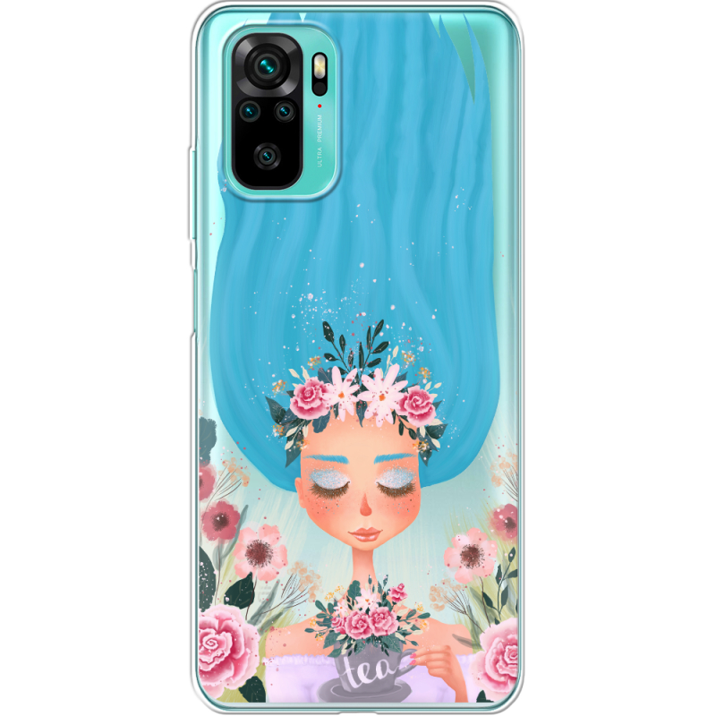 Прозрачный чехол BoxFace Xiaomi Redmi Note 10/ Note 10S Blue Hair